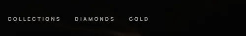 Unmodified crop of the actual Qadeer navigation showing Collections, Diamonds and Gold labels.
